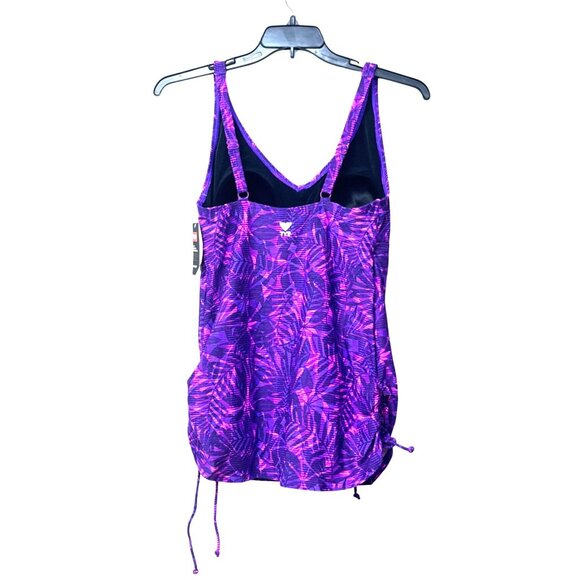 TYR WOMEN’S MONACO V-NECK SHEATH, SWIMSUIT,  Purple, Size 14 - Picture 7 of 13